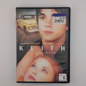 Keith DVD Jesse McCartney Elisabeth Harnois Romance Drama Movie